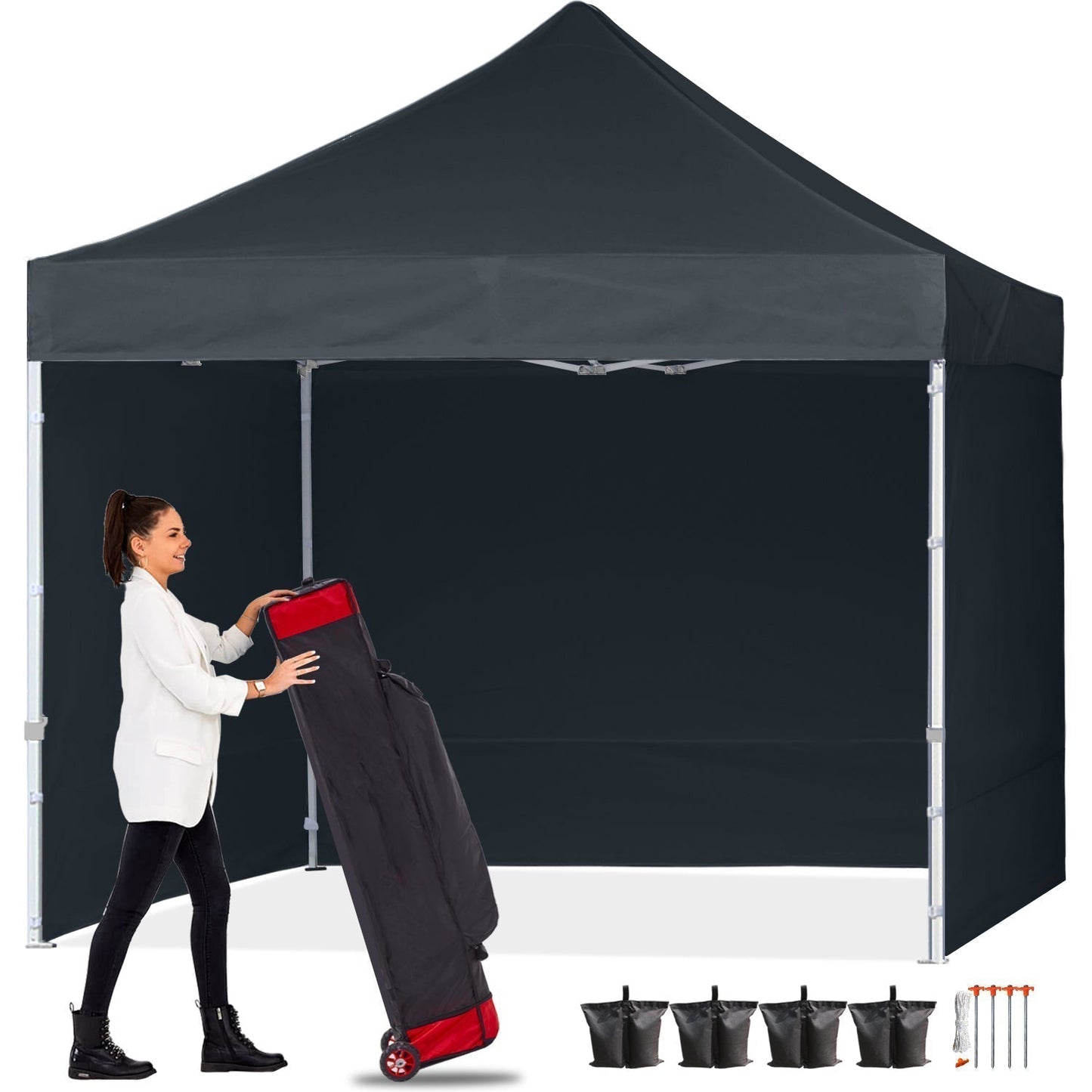 BDGEM S1 Commercial Pop Up 10x10/10x15/10x20 Canopy Tent with Sidewalls