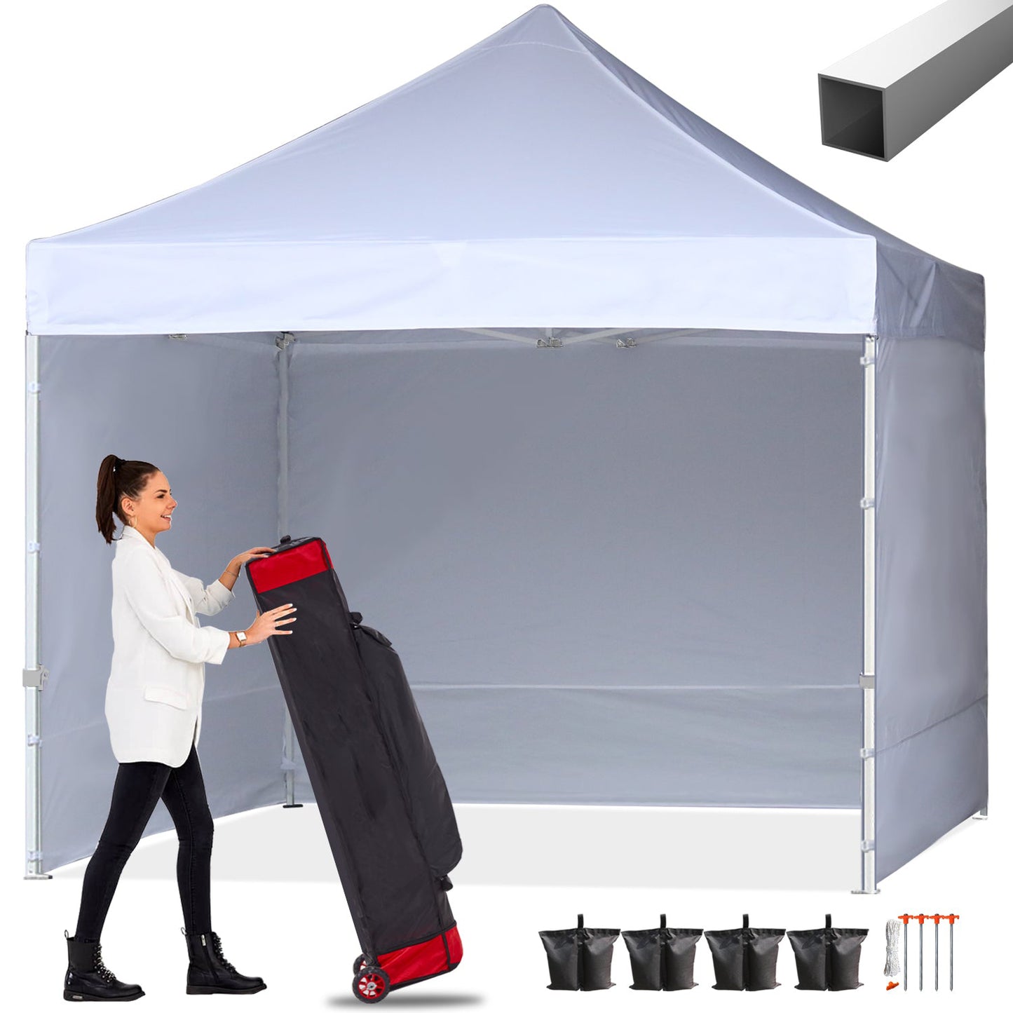 BDGEM S1 Commercial Pop Up 10x10/10x15/10x20 Canopy Tent with Sidewalls