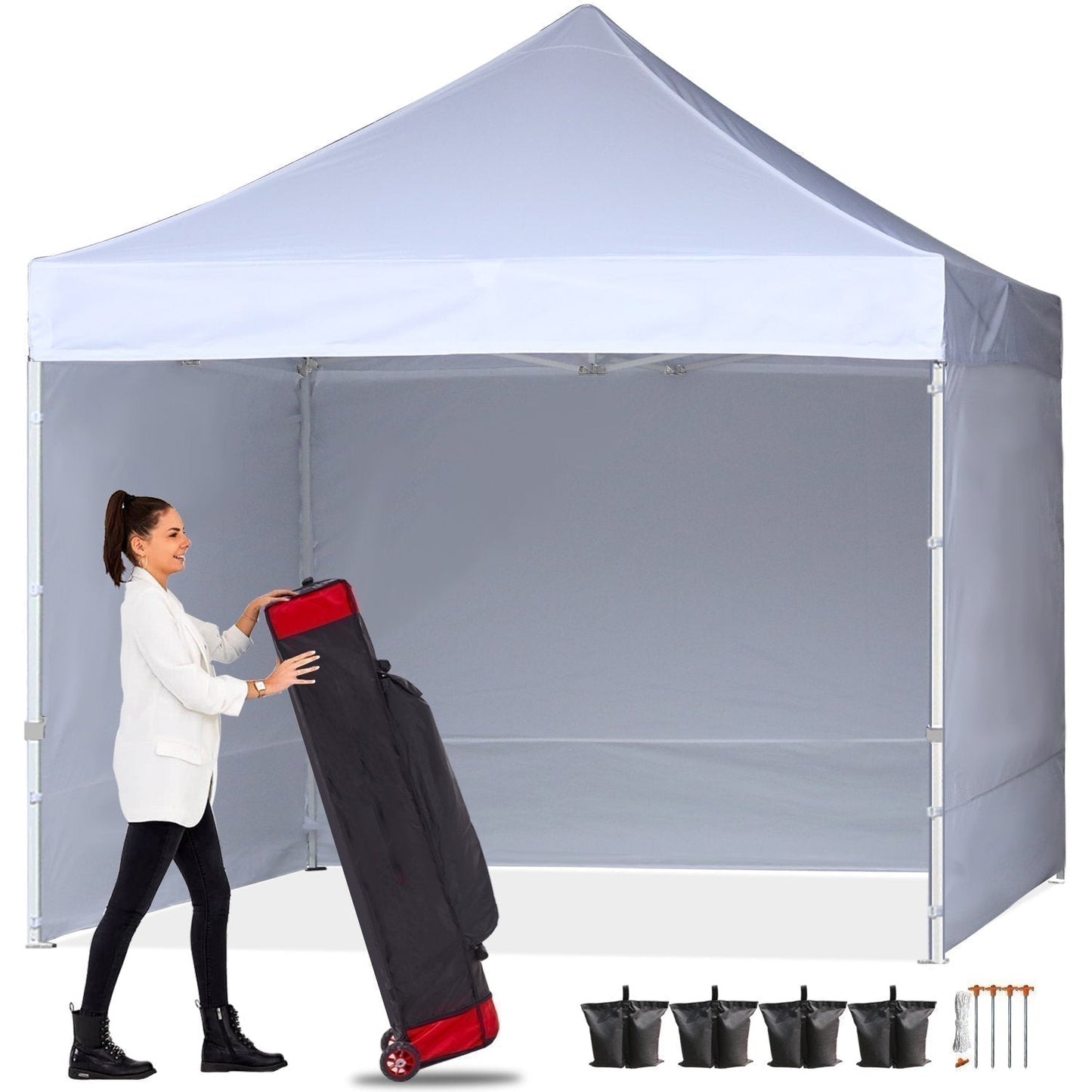 BDGEM S1 Commercial Pop Up 10x10/10x15/10x20 Canopy Tent with Sidewalls
