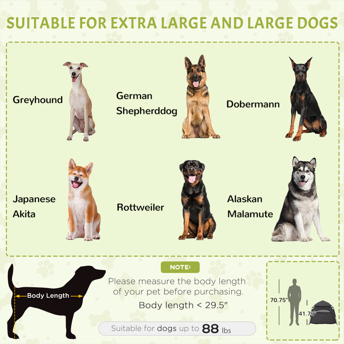 Dog Tent with Carry Bag, for Beach, Backyard, Home, Dark Gray
