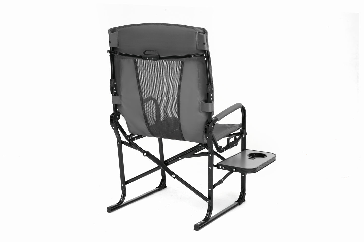 Camping Directors Chair, Heavy Duty,Oversized Portable Folding Chair with Side Table, Pocket for Beach, Fishing,Trip,Picnic,Lawn
Grey