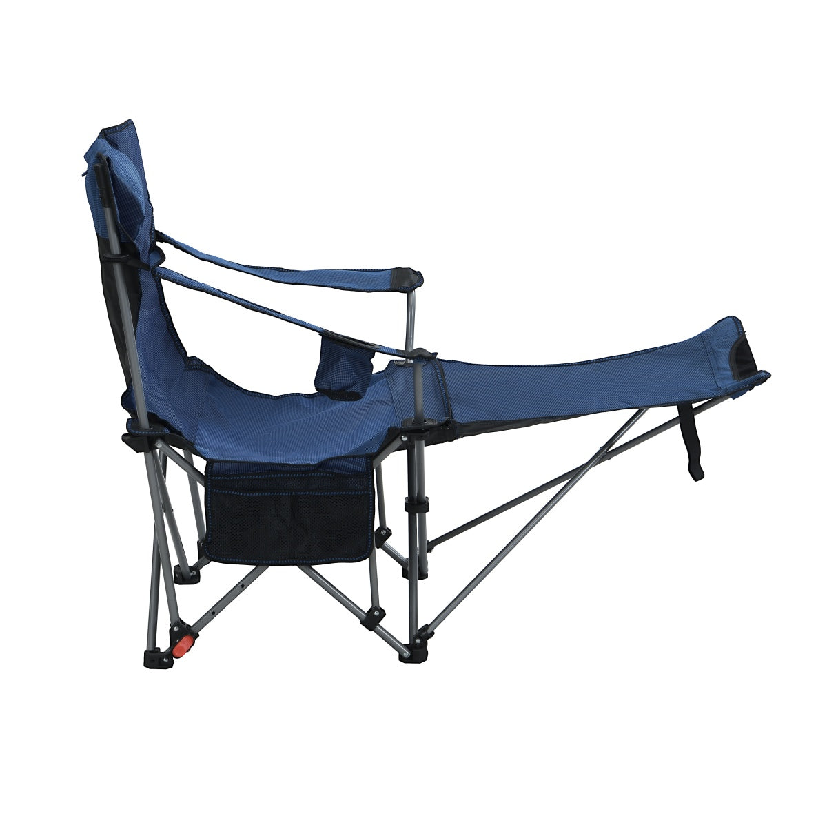 Outdoor Camping Chairs Folding/Portable/Adjustable reclining chair(Three-level adjustment), Side Pockets & Cup Holder,Carry Bag,Dark Blue    RR