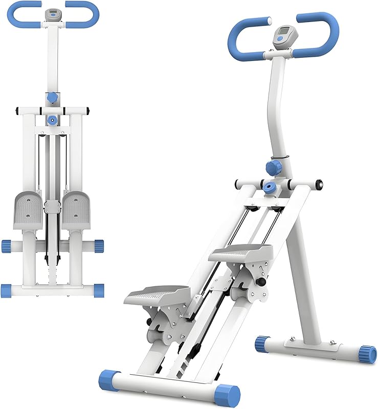 Stair Stepper with Resistance Home-Upgrade Vertical Climber Workout Machine for Full-Body Exercise Climber Fitness Equipment with Stable Frame Adjustable Handlebar