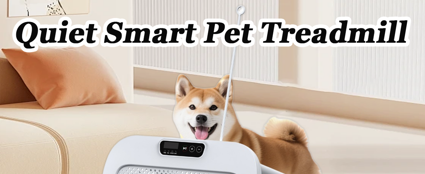 Dog Treadmill for Small and Medium Dogs, Pet Running Machine, Dog Indoor Pacer Treadmill with Remote Control, Dog Pacer Training Pad with LCD Display Screen and Remote