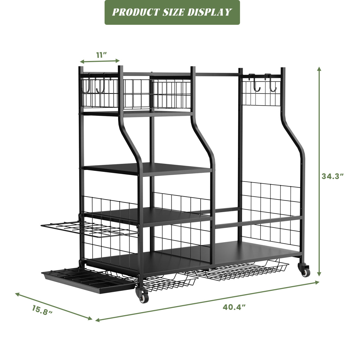 Golf Bag Storage Garage Organizer,Golf Club Bag Storage Rack for Garage, Extra Storage Rack for Golf Clubs,Golf Bag Organizer Fit for Garage,Shed,Basement