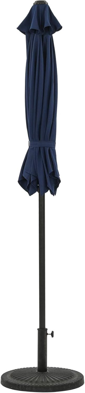 Blue Wave NU6828 Bistro 7.5-ft Hexagon Navy Blue-Polyester Canopy Market Umbrella