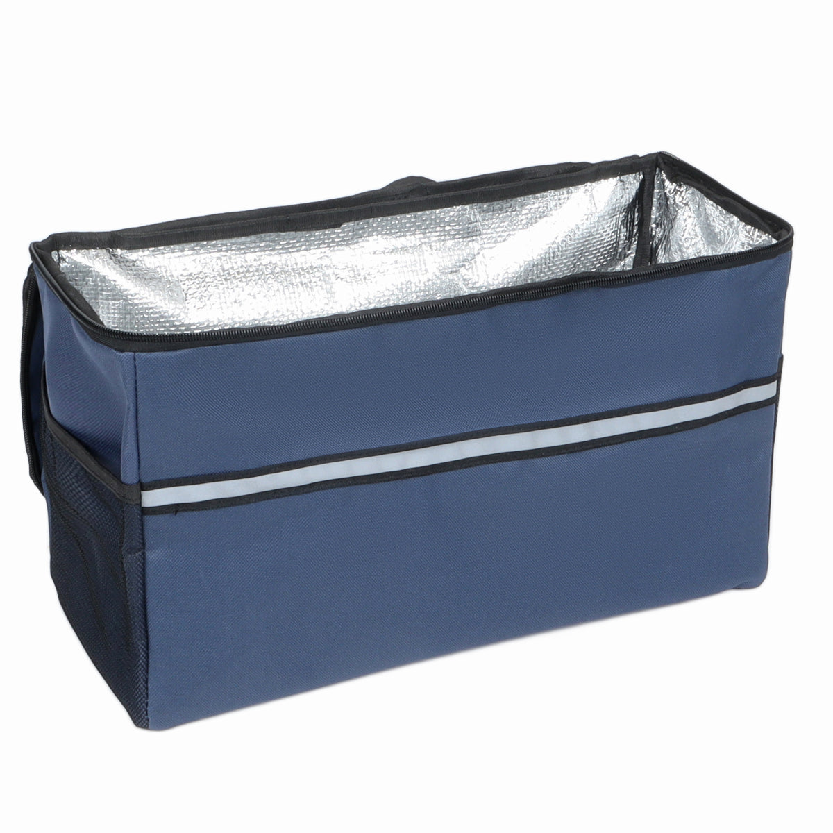 3-in-1 Folding Wagon Cart with Bench Seat & Storage, patent protection- Includes 1 ice pack, 500lbs Heavy-Duty, 180L Capacity All-Terrain Wheels for Camping, Beach, Sports, Garden, dark blue