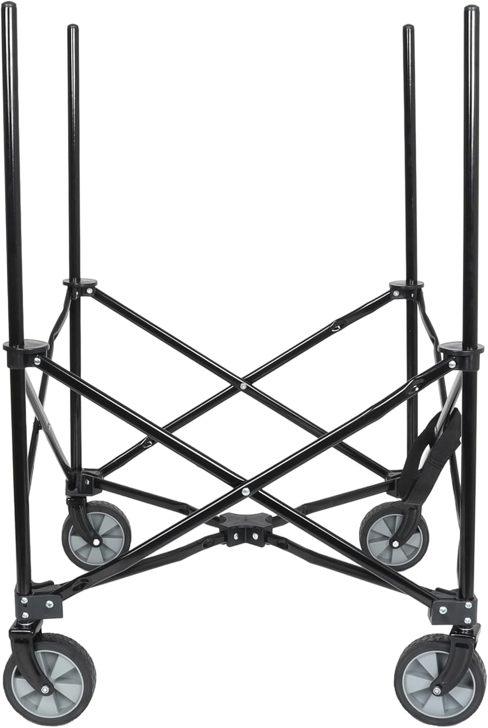 ZeHuoGe Rolling Ball Storage Cart with Wheels, Collapsible Garage Sports Equipment Organizer for Volleyball Basketball Tennis Toy Storage Multi-Sport Family Gym