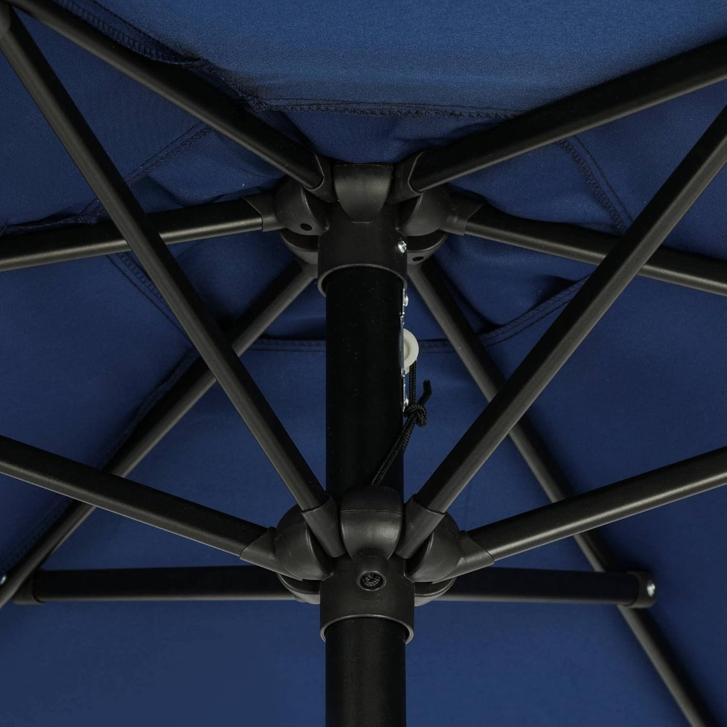 Blue Wave NU6828 Bistro 7.5-ft Hexagon Navy Blue-Polyester Canopy Market Umbrella