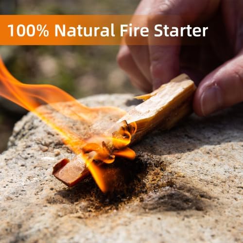 40 Lbs Fatwood Fire Starter Sticks, 100% Natural Pine Kindling Wood, Pine Firewood Firestarter for Campfire, Stove, Fireplace, Bonfires, Grill, Long-Lasting, Quick Ignition (40 LBS)