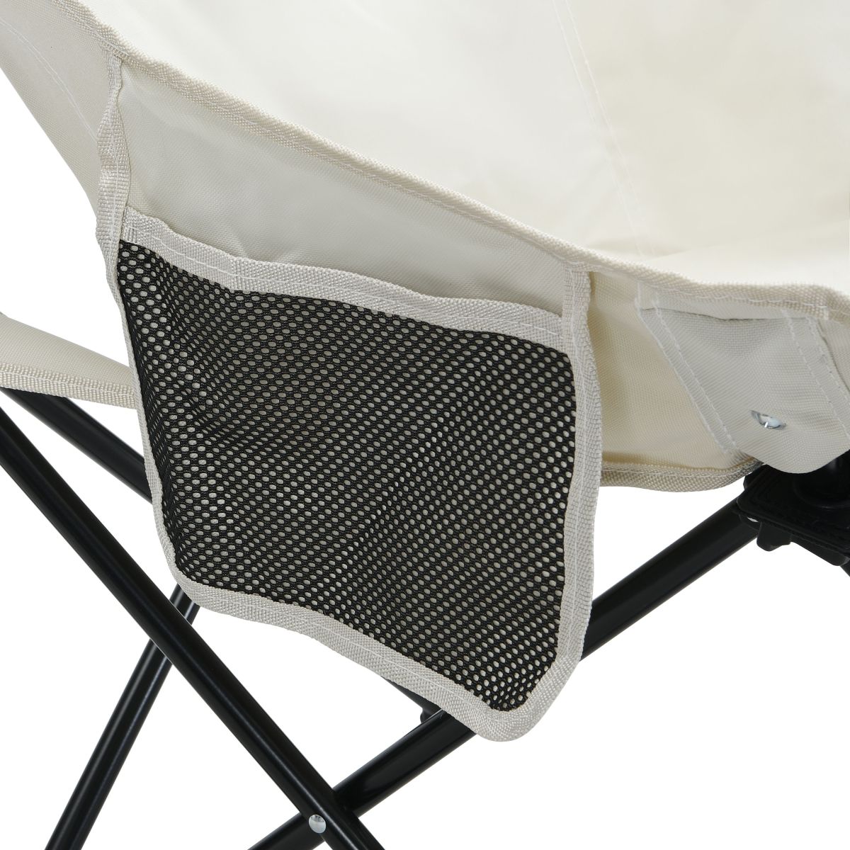 2PCS Outdoor Camping Chairs Folding/Portable, Carry Bag ,Beige