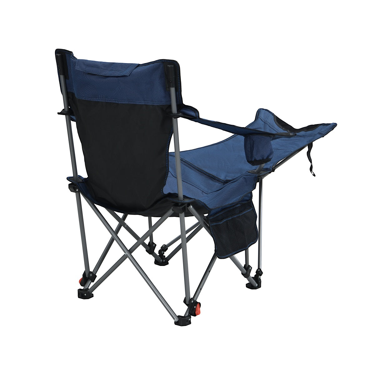 Outdoor Camping Chairs Folding/Portable/Adjustable reclining chair(Three-level adjustment), Side Pockets & Cup Holder,Carry Bag,Dark Blue    RR