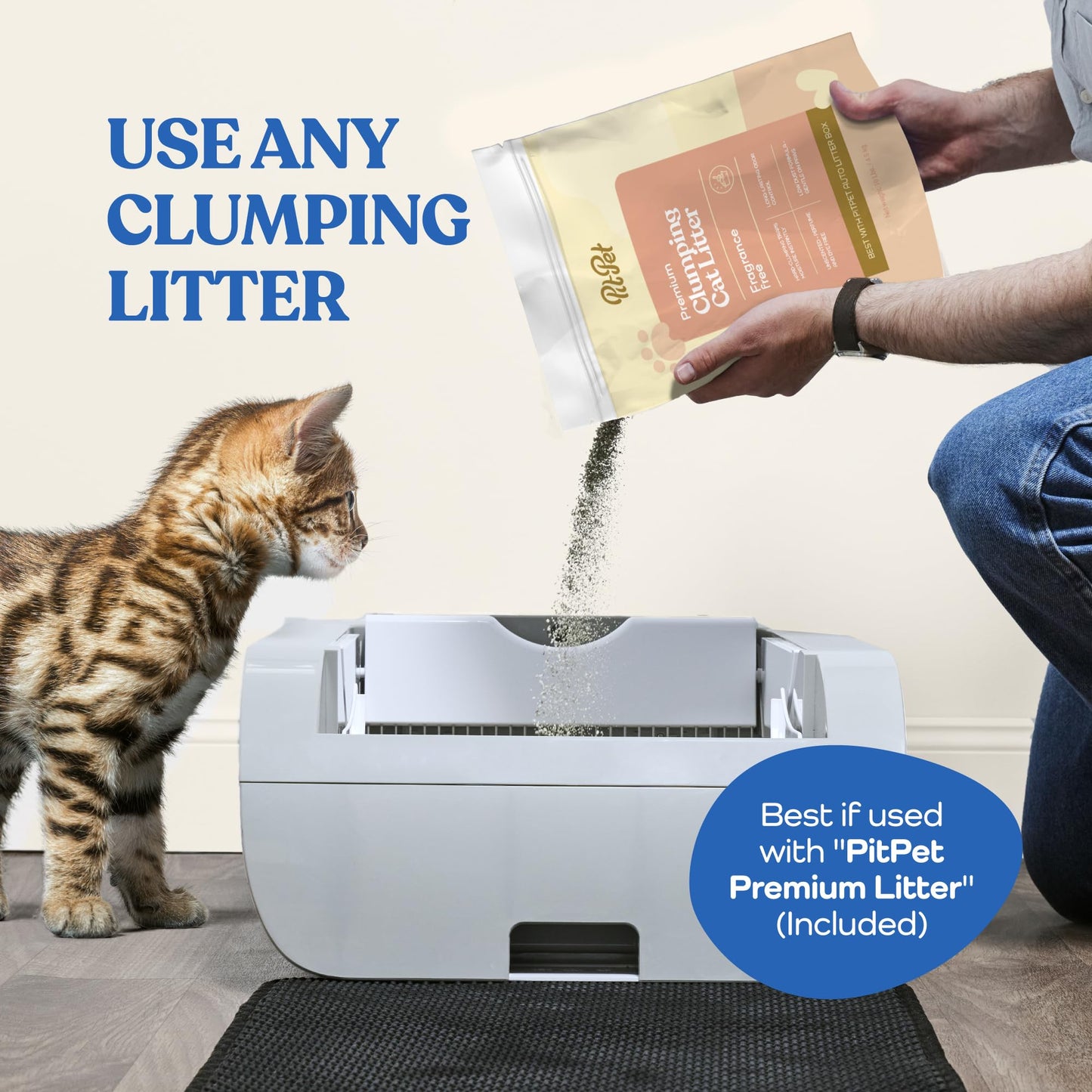 Smart Cat Litter Box Cat Litter Box Wide Opening With Hood
