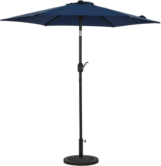 Blue Wave NU6828 Bistro 7.5-ft Hexagon Navy Blue-Polyester Canopy Market Umbrella