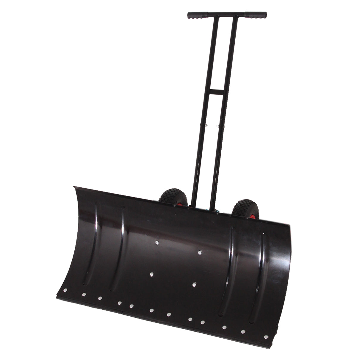 30" Heavy Duty Snow Shovel with Wheels, Garvee Adjustable Angle & Height Ergonomic Handle, Sidewalk & Pavement Clearing