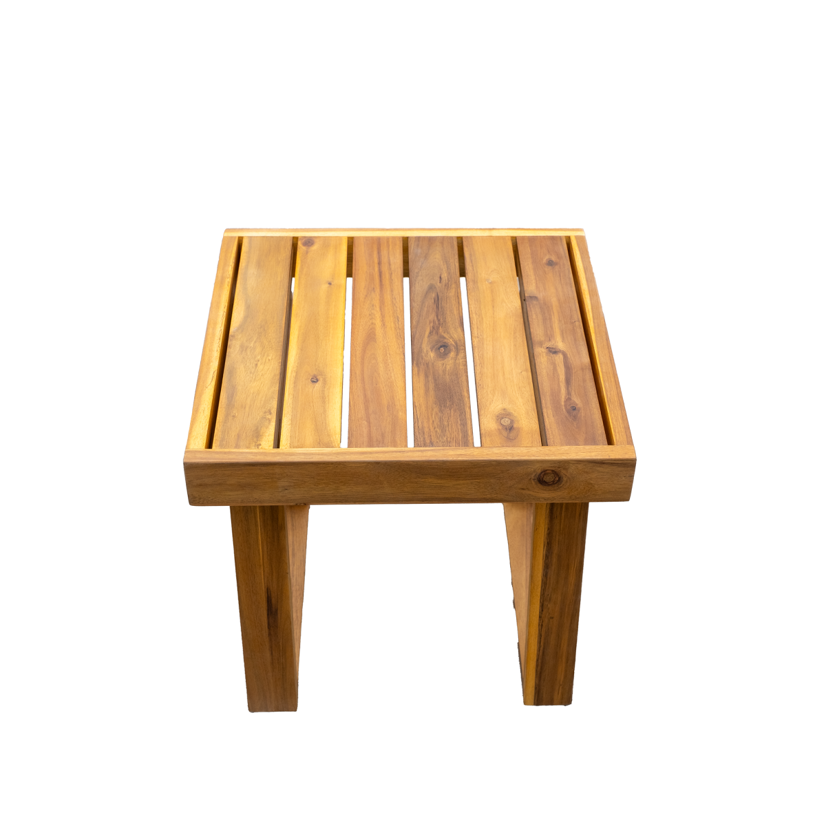 U_STYLE Acacia Wood Outdoor Lounge Set - Chair and Ottoman with Removable Cushions, All-Weather Outdoor Chaise Lounge/Daybed, Perfect for Patios, Balconies, and Gardens