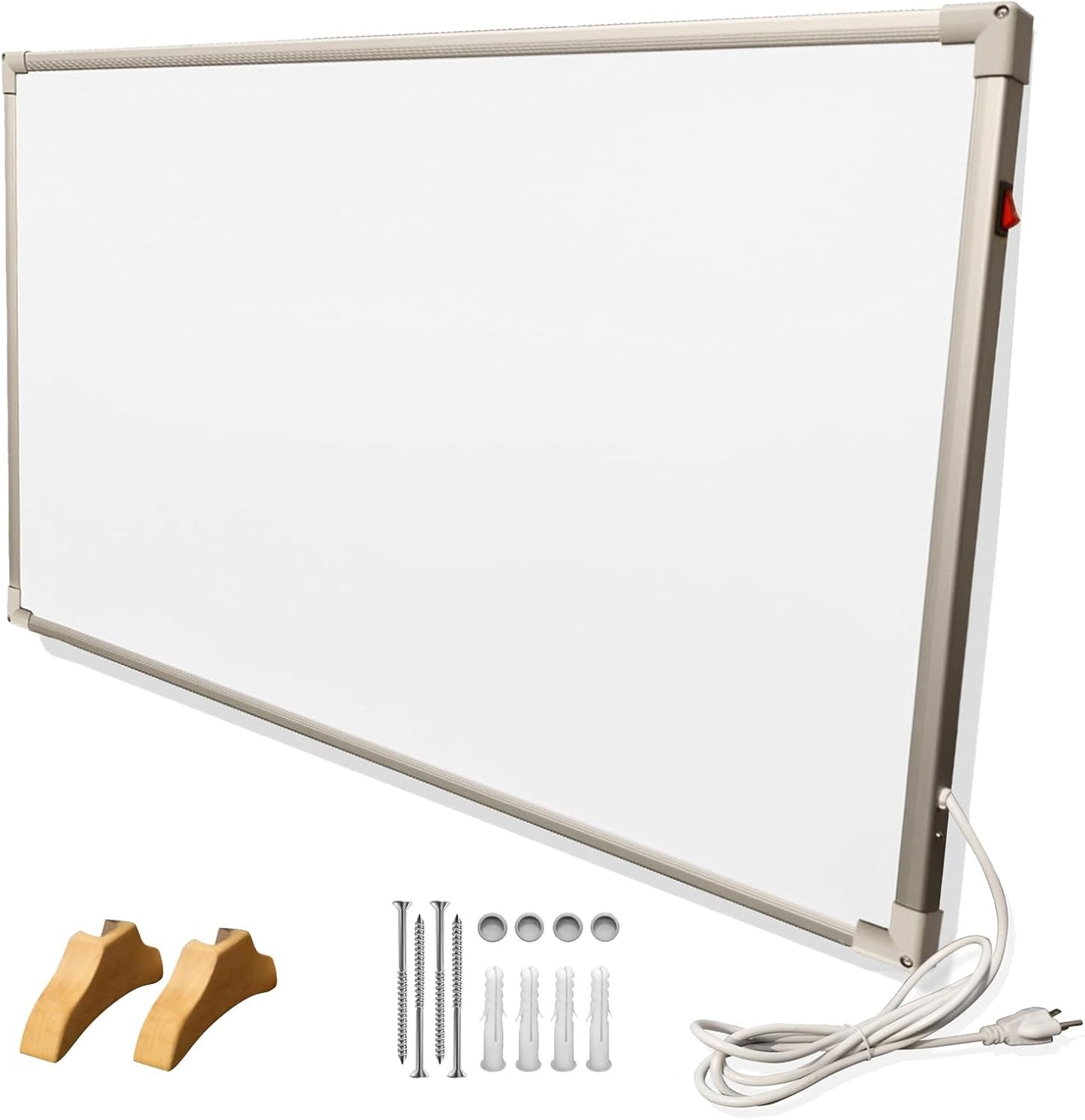 550W Graphene Wall Heater - Energy Efficient Electric Heating Panel with Adjustable Thermostat, Ultra-Thin Design, Fast Heating, Safe & Quiet Operation for Home and Office