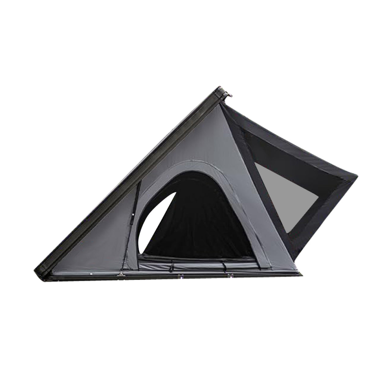 Thin And Light Version Rooftop Tent Hard Shell - Aluminium Roof Top Tent,With Tri-Color LED Strip Light & 1.97" Thick memory foam mattress,for Car SUV Truck Camping   WL