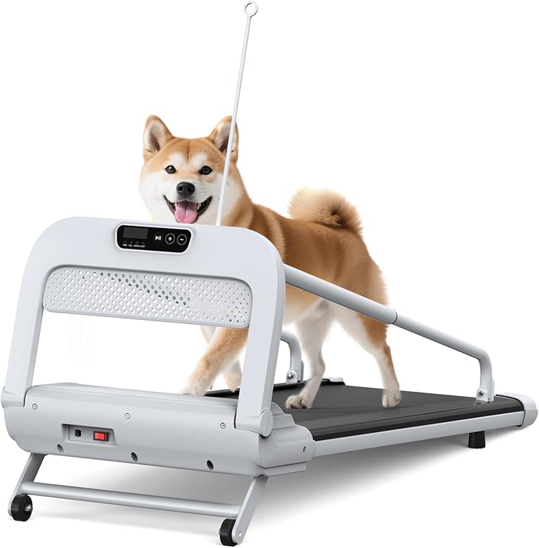 Dog Treadmill for Small and Medium Dogs, Pet Running Machine, Dog Indoor Pacer Treadmill with Remote Control, Dog Pacer Training Pad with LCD Display Screen and Remote