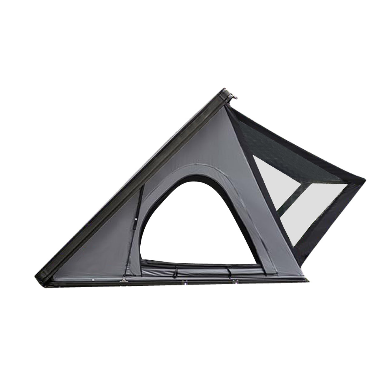 Thin And Light Version Rooftop Tent Hard Shell - Aluminium Roof Top Tent,With Tri-Color LED Strip Light & 1.97" Thick memory foam mattress,for Car SUV Truck Camping   WL