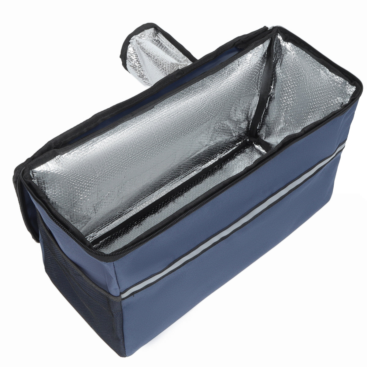 3-in-1 Folding Wagon Cart with Bench Seat & Storage, patent protection- Includes 1 ice pack, 500lbs Heavy-Duty, 180L Capacity All-Terrain Wheels for Camping, Beach, Sports, Garden, dark blue