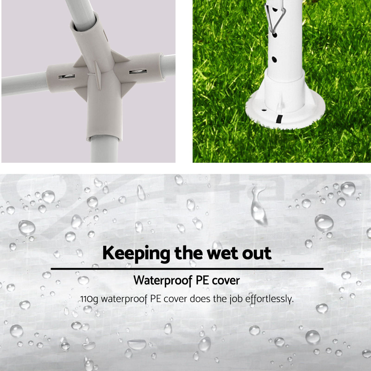 10x30' Wedding Party Canopy Tent Outdoor Gazebo with 8 Removable Sidewalls Pink Color