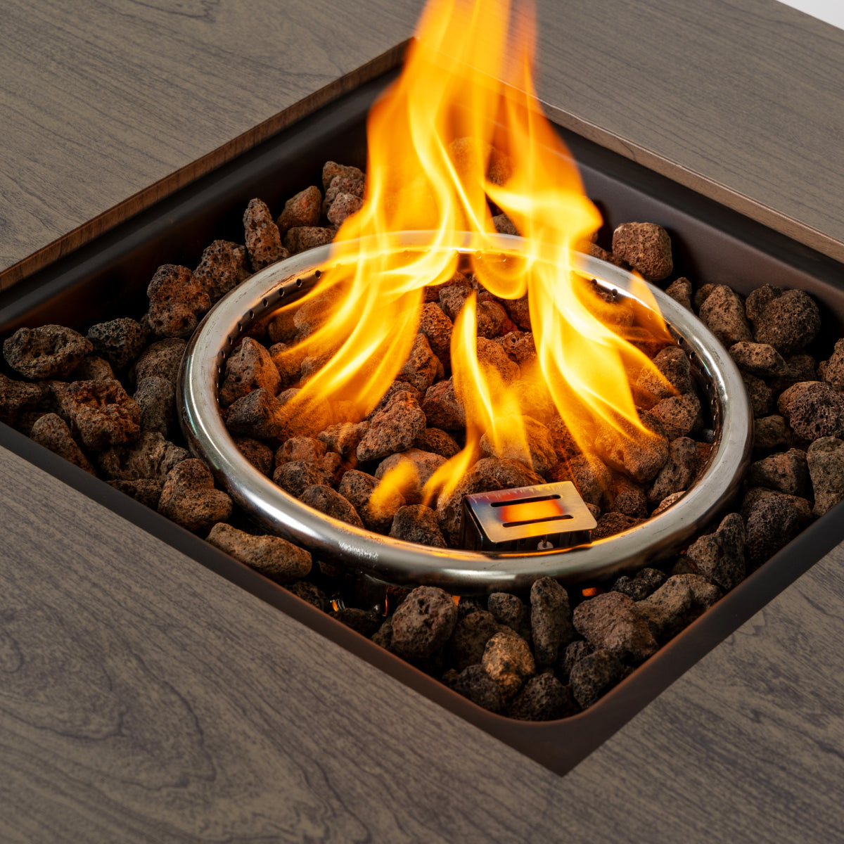 54_inch  Iron Fire Pit with Ice Bucket Design