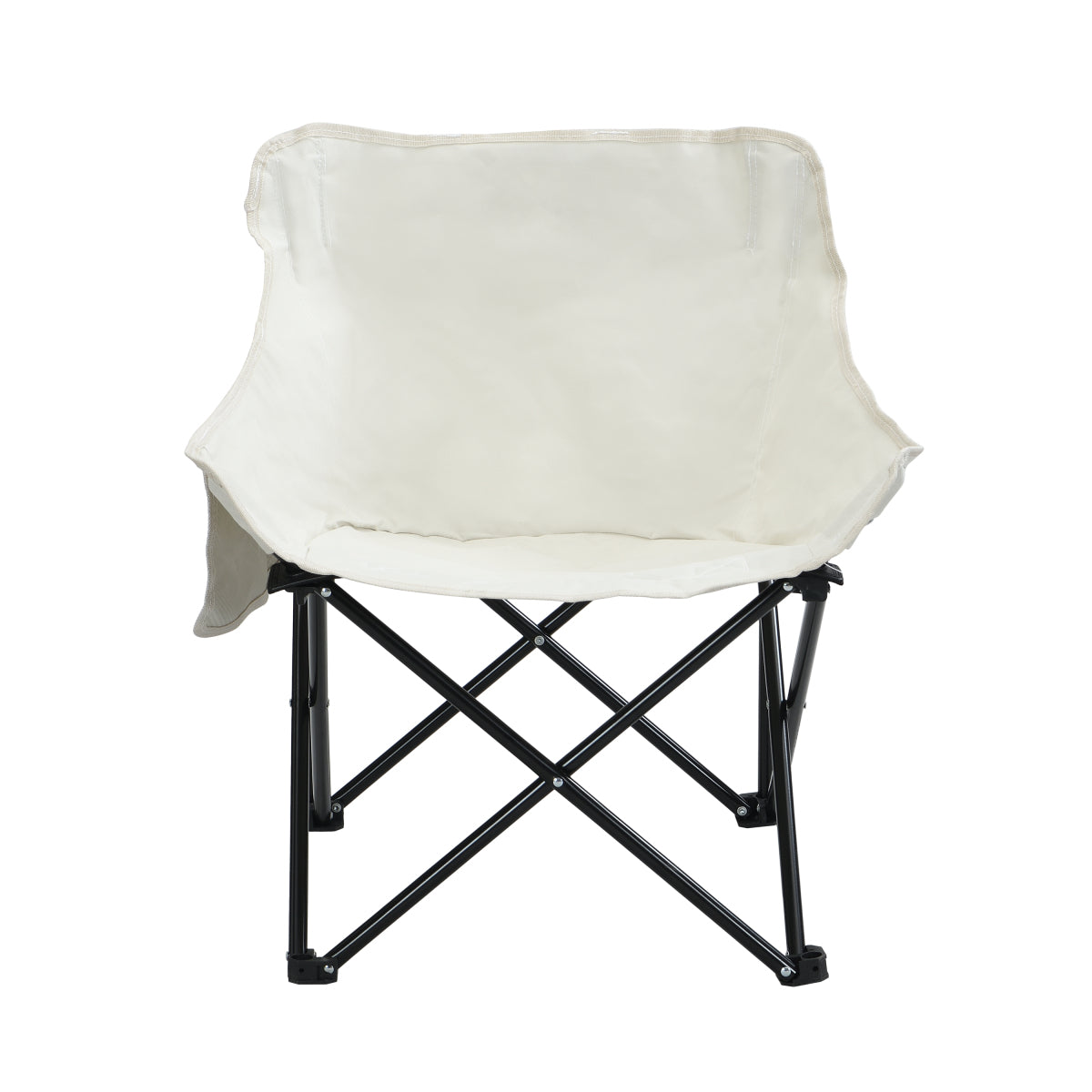 2PCS Outdoor Camping Chairs Folding/Portable, Carry Bag ,Beige