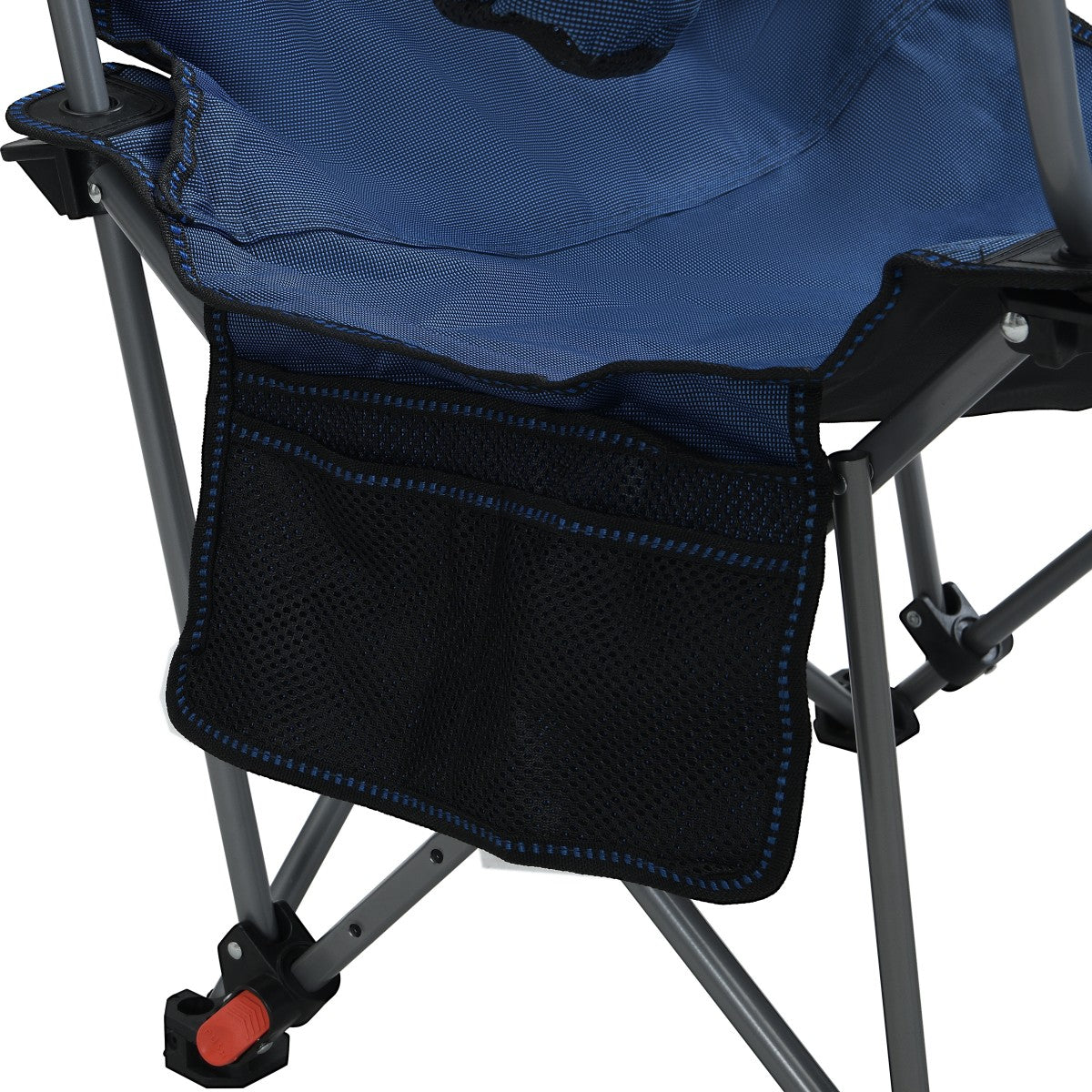 Outdoor Camping Chairs Folding/Portable/Adjustable reclining chair(Three-level adjustment), Side Pockets & Cup Holder,Carry Bag,Dark Blue    RR